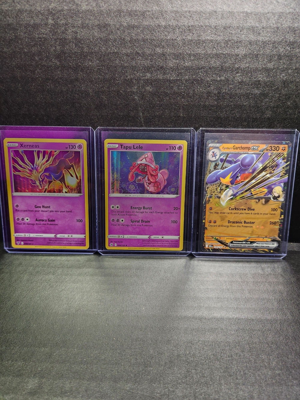 3 Rare Pokemon Cards